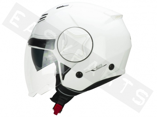 Helmet Demi Jet CGM 169A ILLI MONO white (double visor)